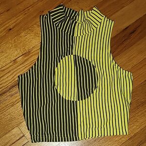 Fashion Brand Company Striped Crop Top